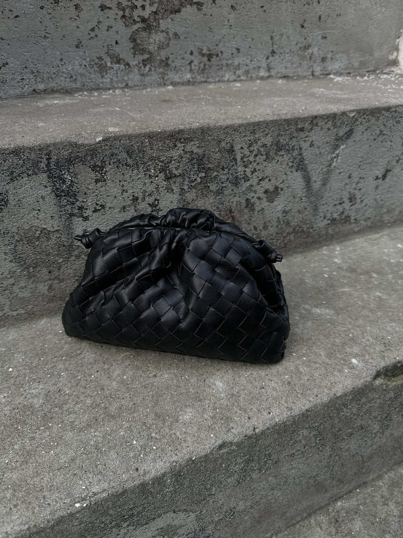 Aya Small Clutch - Black