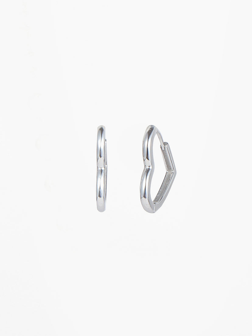 Julie Heart Earrings - Stainless Steel