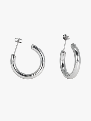 Eve Medium Hoop Earrings - Stainless Steel