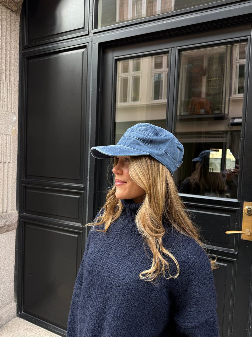 Elsa Washed Cap - Denim Blue