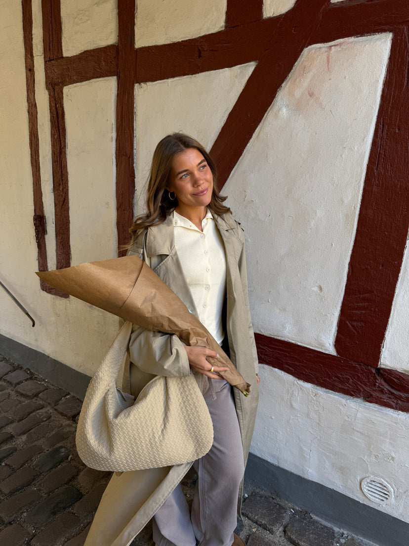 Charlotte Bag Faux Suede - Beige
