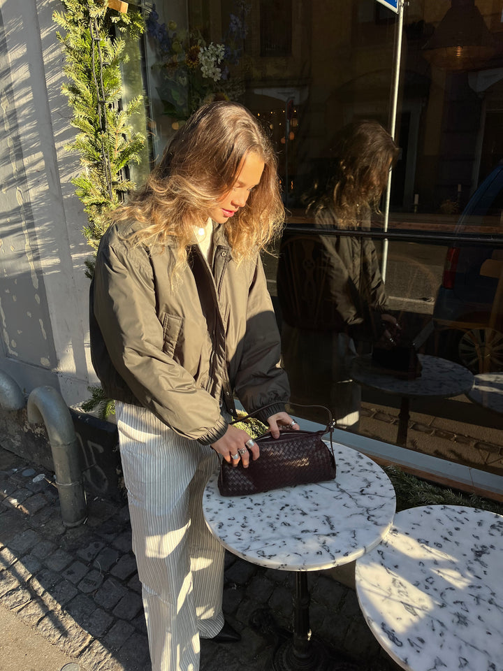 Charlotte Baguette Bag - Dark Brown
