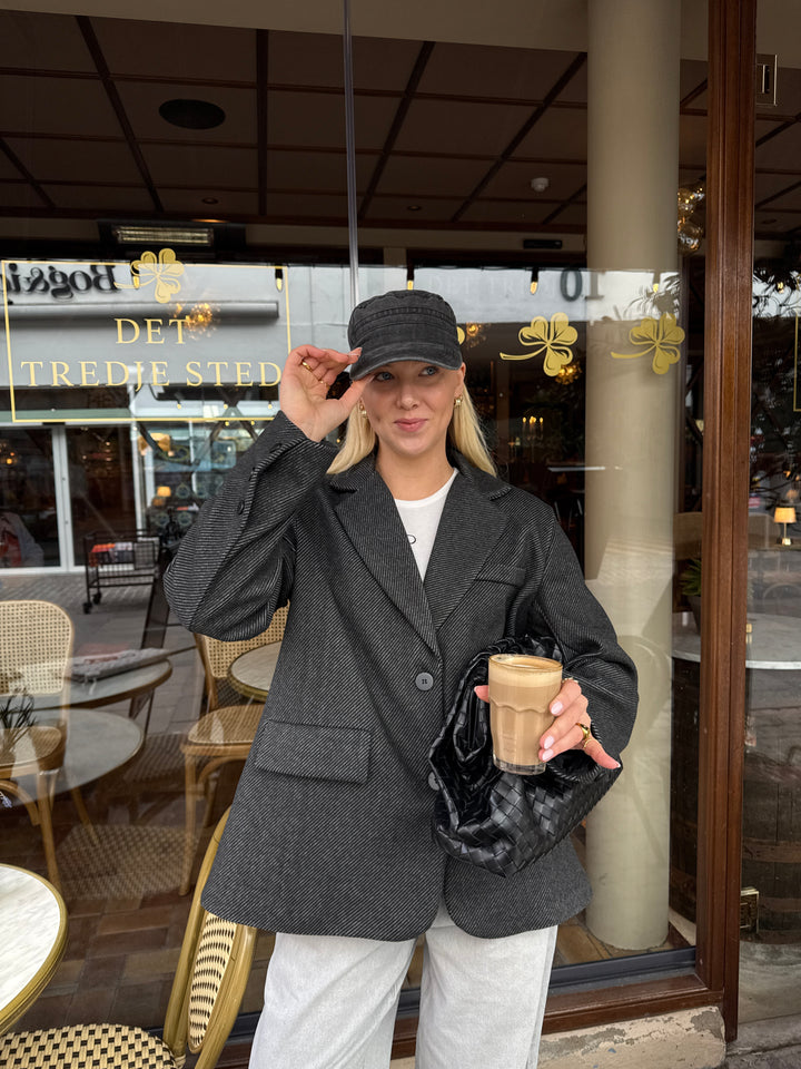 Elsa Washed Cap - Dark Grey