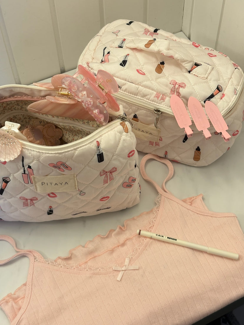 Large Makeup Bag - Girly Things