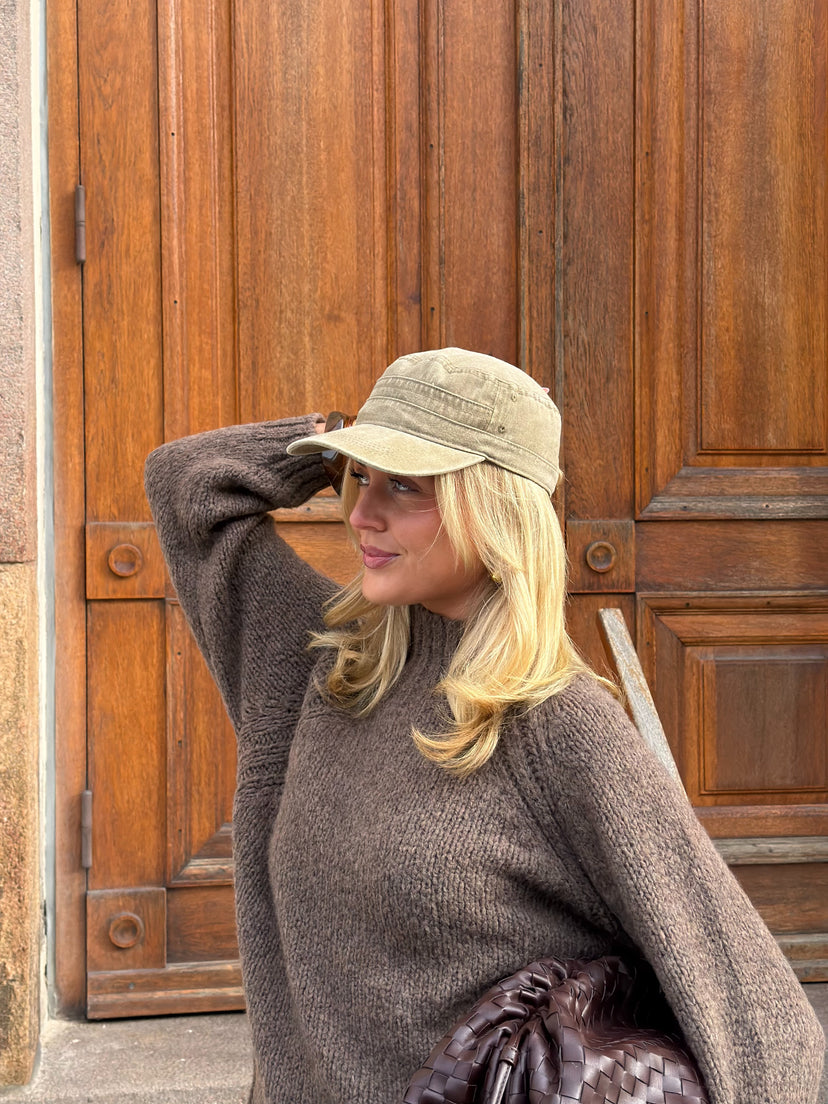 Elsa Washed Cap - Khaki
