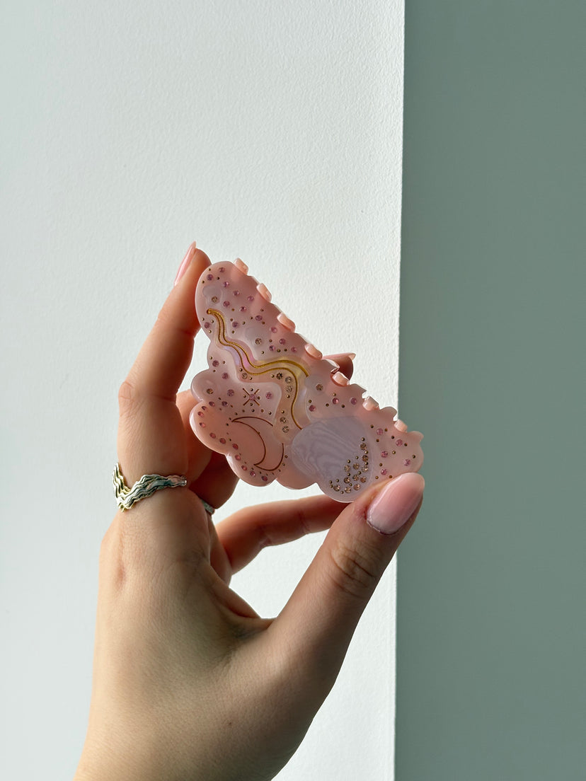 Mille Large Universe Hairclip - Light Pink