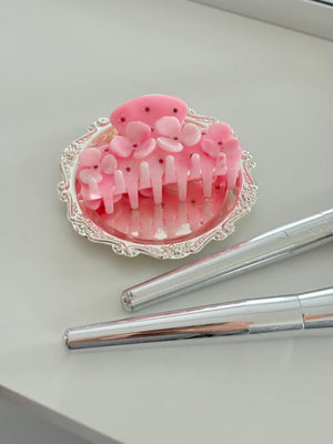 Ellen Flower Hairclip - Light Pink