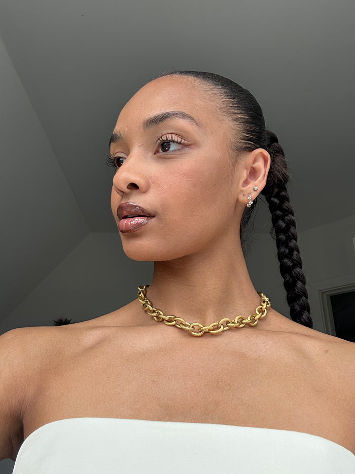 Julie Chunky Chain Necklace - Gold Plated