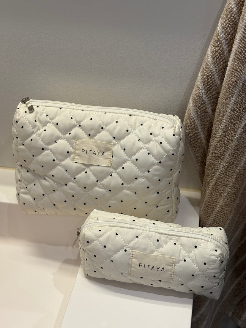 Medium Makeup Bag - Dots