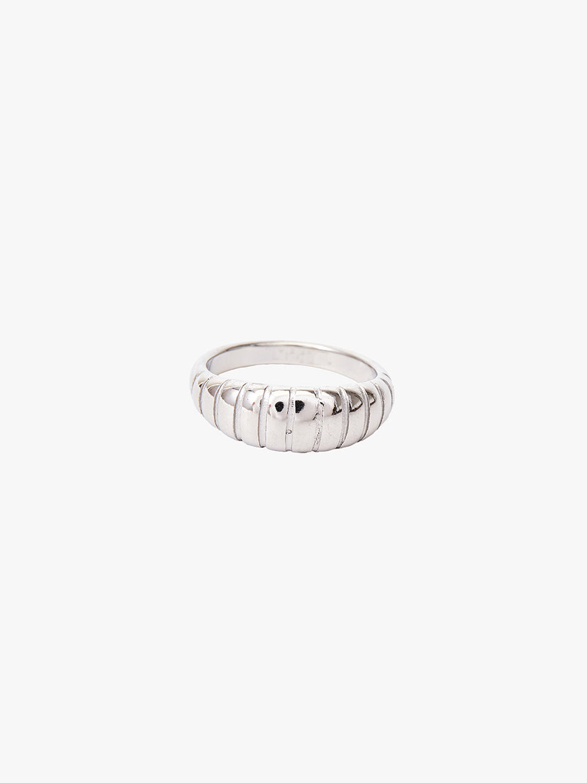 Lara Ruffle Ring - Stainless Steel
