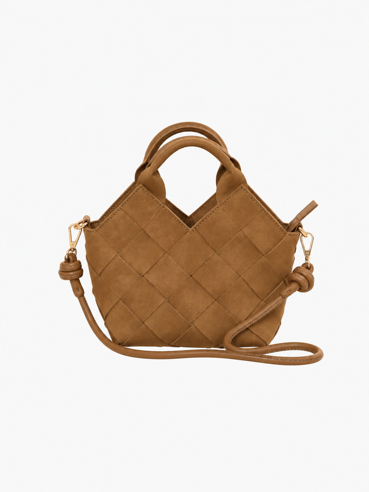 Marly Bag Small - Faux Suede Mocha Brown