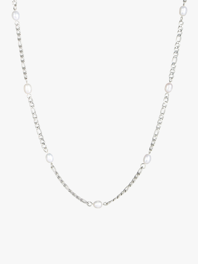 Pernille Pearl Necklace - Stainless Steel
