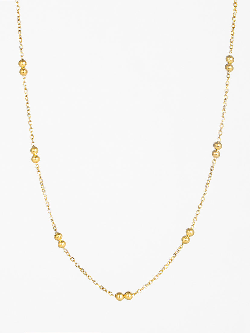 Filine Ball Necklace - Gold Plated