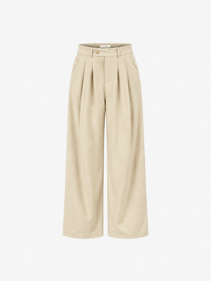 Nora Pants - Beige Melange
