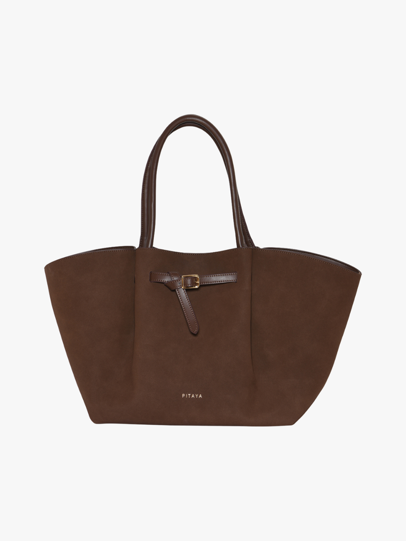 Olivia Belt Bag Faux Suede - Dark Brown