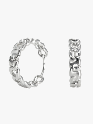 Sadie Medium Chain Earrings - Stainless Steel