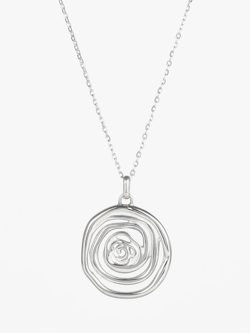 Rita Round Necklace - Stainless Steel