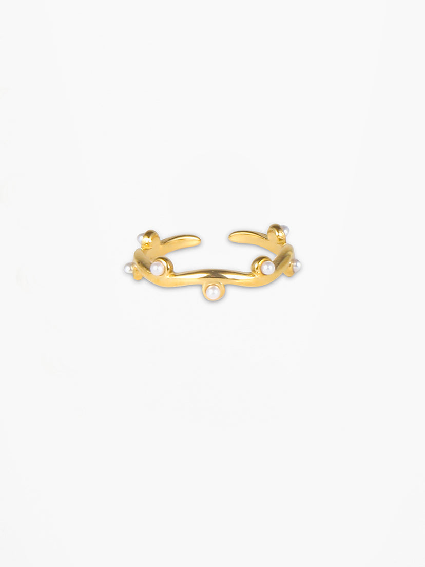 Emma Pearl Ring - Gold Plated