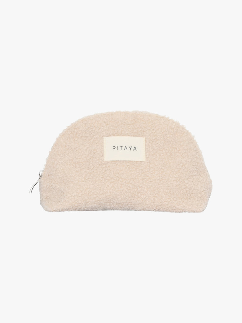 Teddy Makeup Bag Medium - Beige
