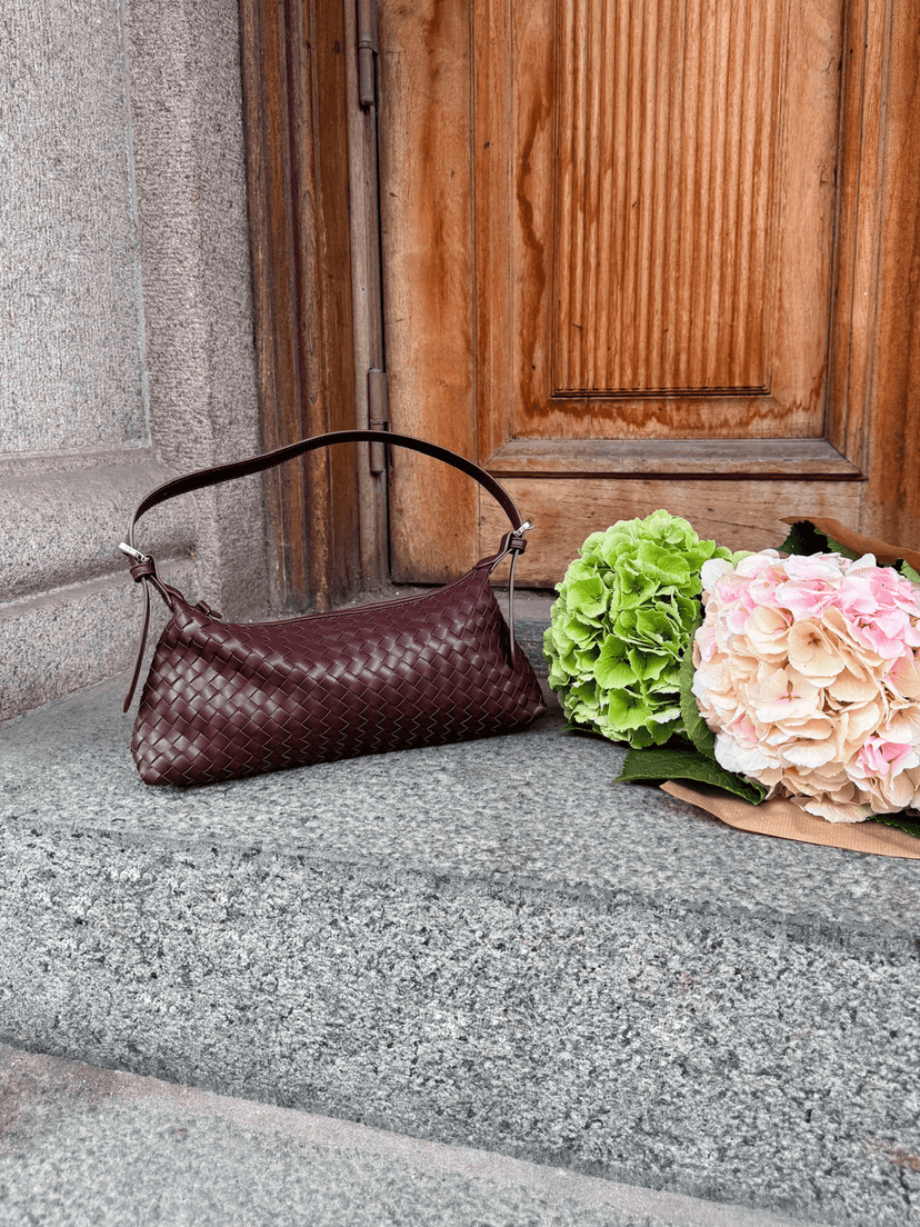 Charlotte Baguette Bag - Dark Brown