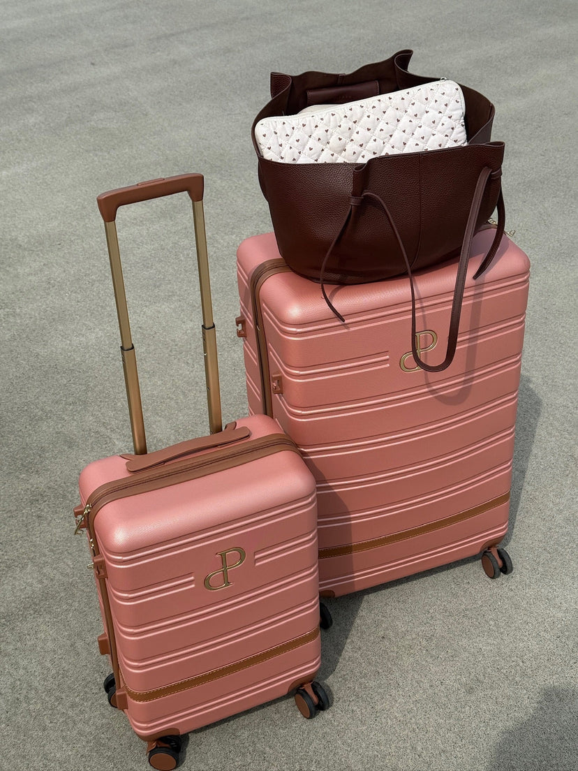 Check-In Suitcase - Dusty Pink