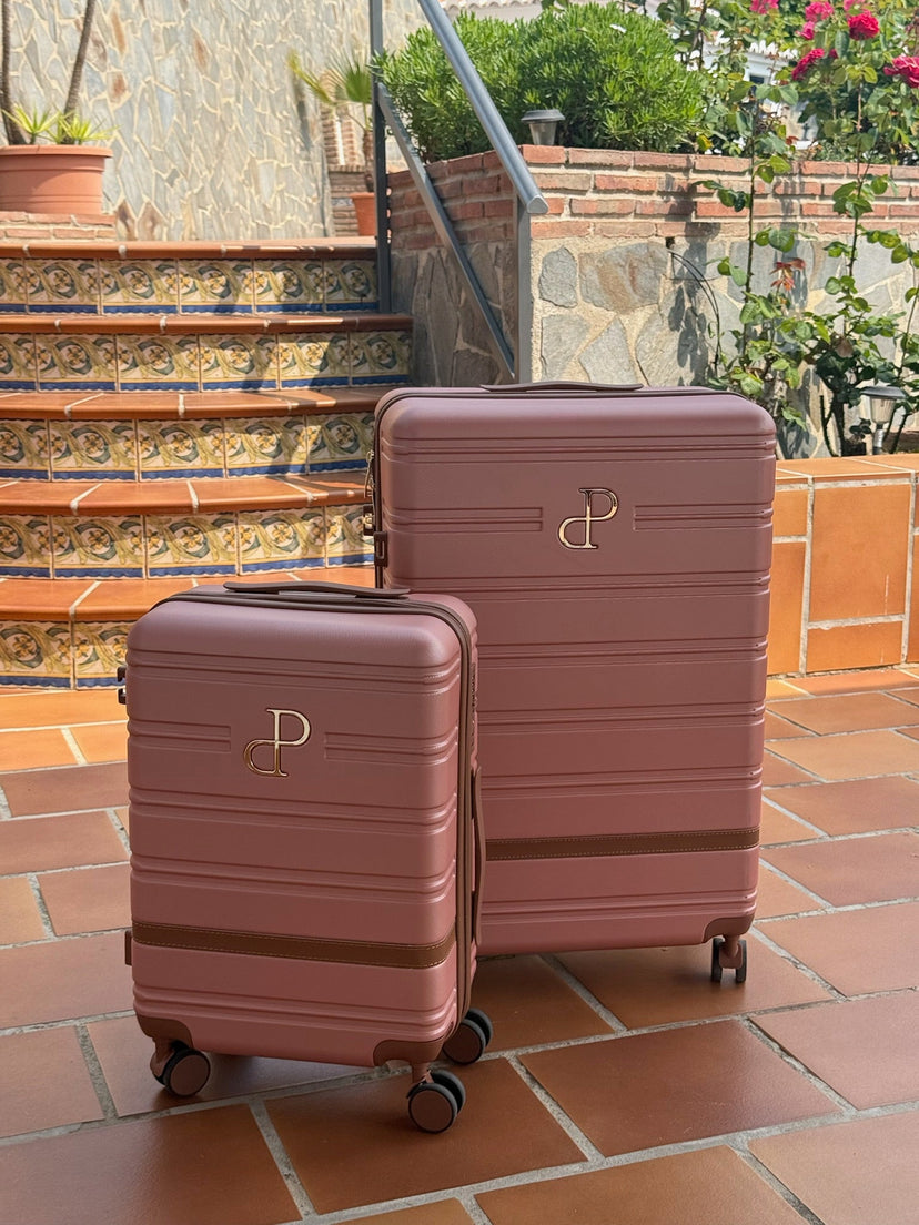 Check-In Suitcase - Dusty Pink