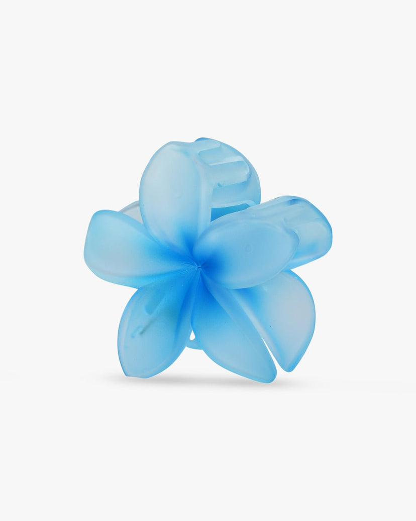 Gry Flower Hairclip - Matte Blue