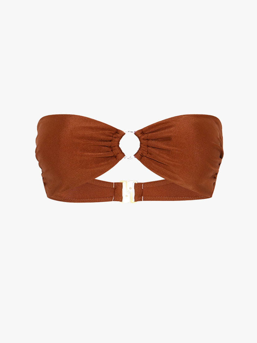 Karo Bikini Top - Brown