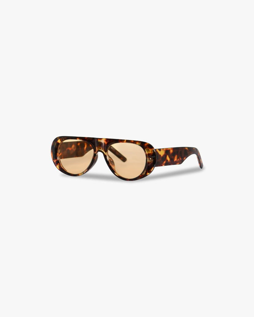 Mica Rounded Sunglasses - Tortoise Brown