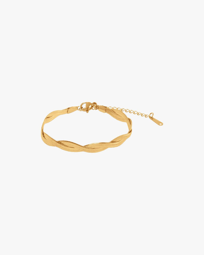 Rebecca Twist Bracelet - Gold Plated